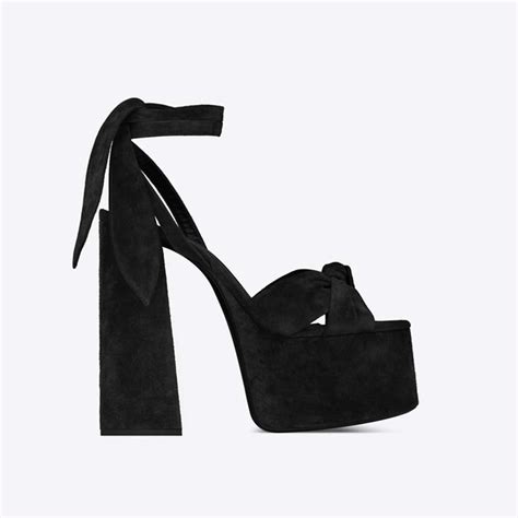 ysl paige suede platform sandals|Saint Laurent Paige Platform Suede Sandals .